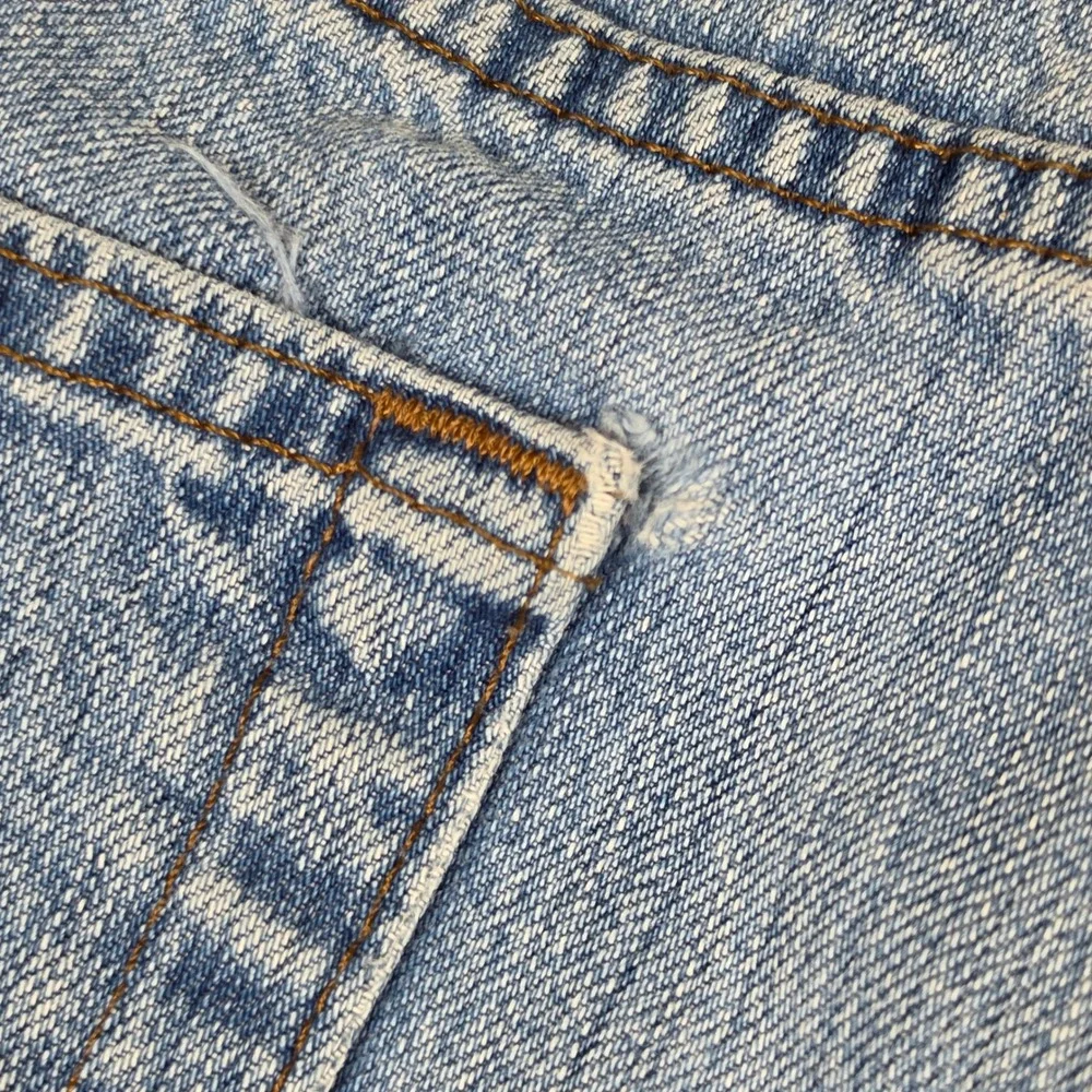 Harley Davidson Mens Relaxed Leg Jeans Light Wash‎ Denim Blue 38x34 A6319